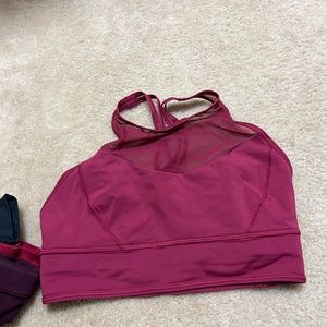 Lululemon High neck sports bra (mesh top size 6)